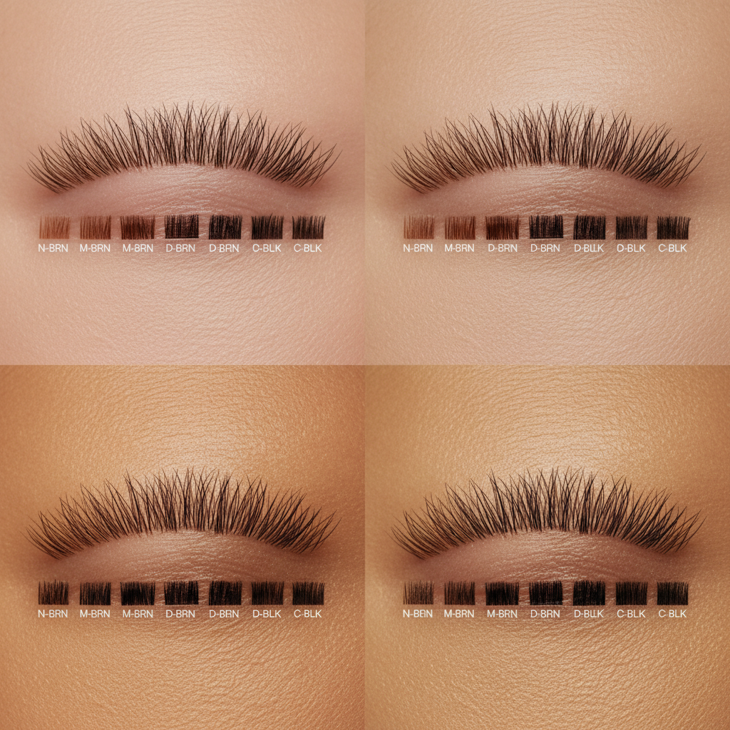 Lash Tint Color Guide for Korean-American Skin Tones