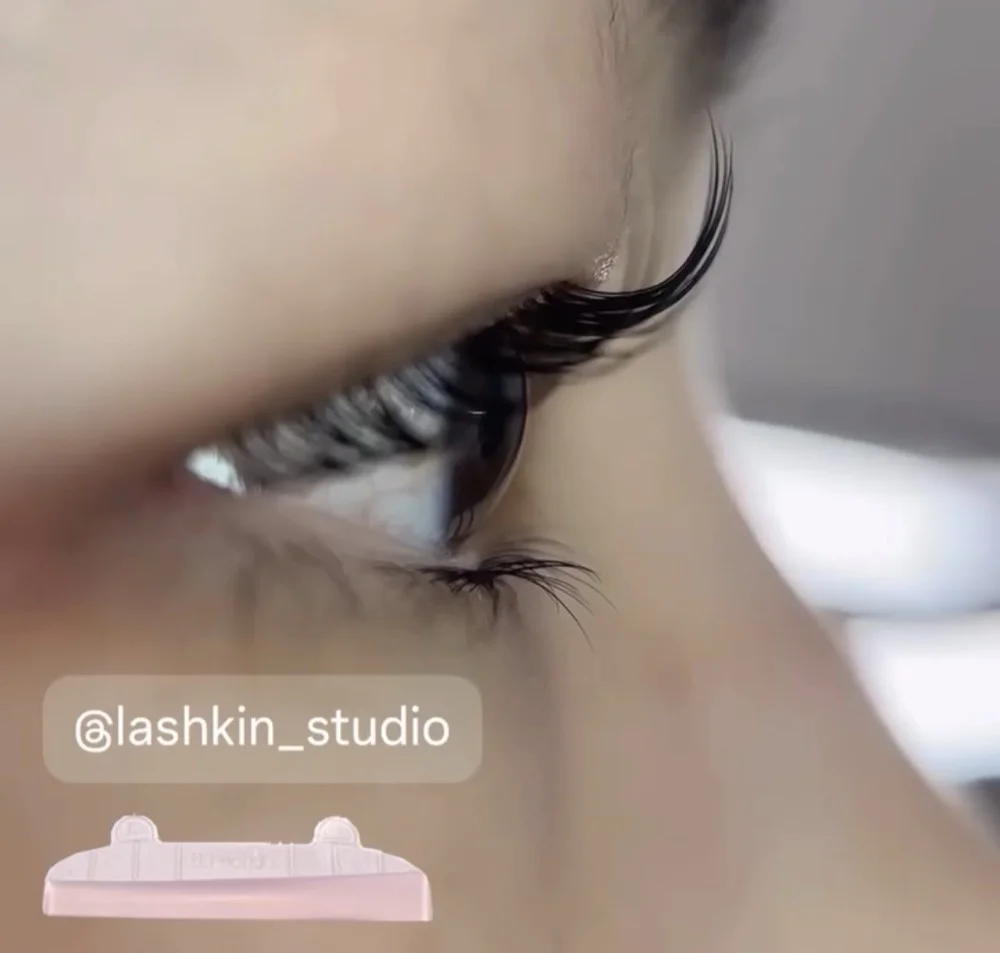 Natural Korean lash lift result at Lashkin Studio